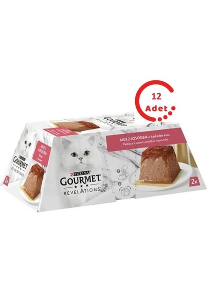 Gourmet Revelations Somonlu Kedi Maması 2X57 gr x 12 Adet