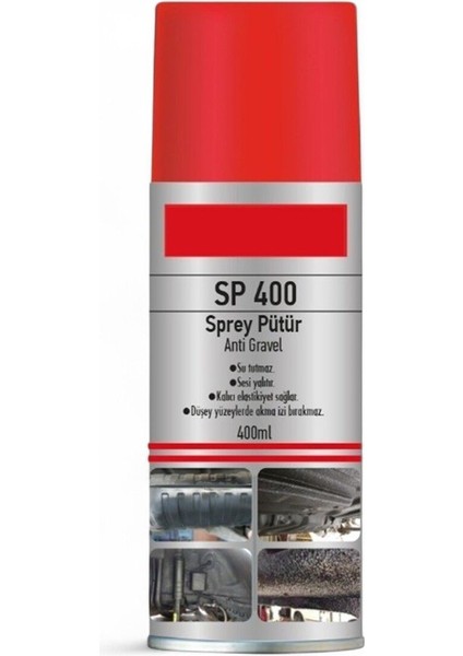 Sprey Pütür Su Tutmaz Ses Yalıtımlı Boyanabilir Kaplama Araç Araba Çamurluk Taş Darbe Koruma 400ML modelleri