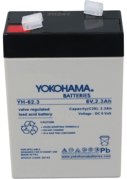 Yokohama Yh-62.3 6 Volt - 2.3 Amper Akü (101 x 66 x 33 Mm) (5047) modelleri