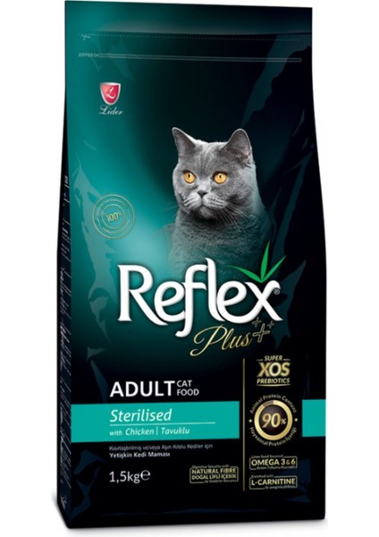 1,5 kg Kısırlaştırılmış Tavuklu Kedi Maması