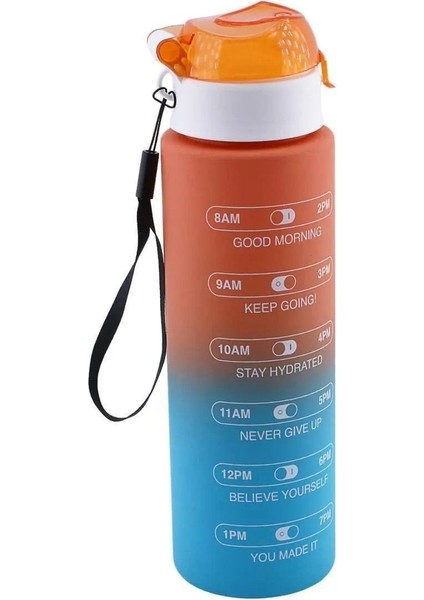 Spor Kamp Matarası 800 ml Bpa Içermez Çocuk Sporcu Su Şişesi Sızdırmaz Pipetsiz Suluk Yeşil Mor.