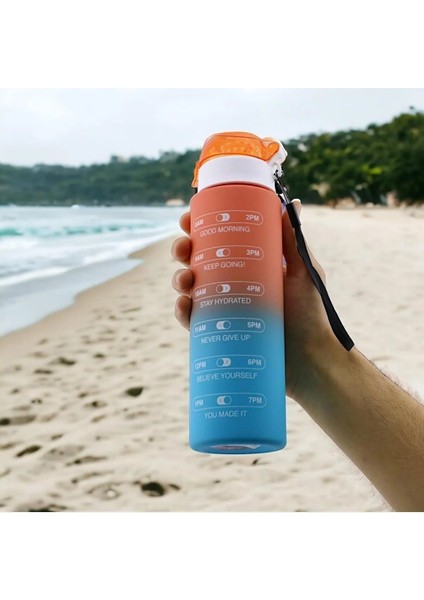 Spor Kamp Matarası 800 ml Bpa Içermez Çocuk Sporcu Su Şişesi Sızdırmaz Pipetsiz Suluk Yeşil Mor. indirimleri