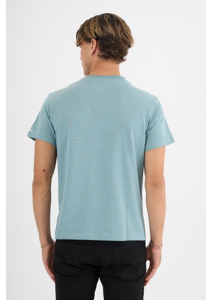 Erkek Yeşil %100 Pamuklu Standart Kalıp T-Shirt modelleri