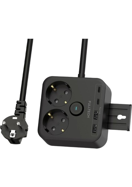 Termal Akım Korumalı Isıya Dayanıklı 2’li Du Tipi Priz 2x USB 2x Type-C