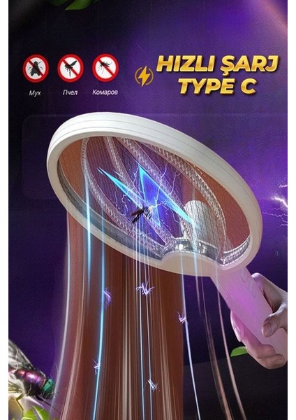 Katlanır USB Şarjlı Uv Işıklı Elektrikli Sivrisinek Öldürücü Raket Sinek Öldürücü fiyatları