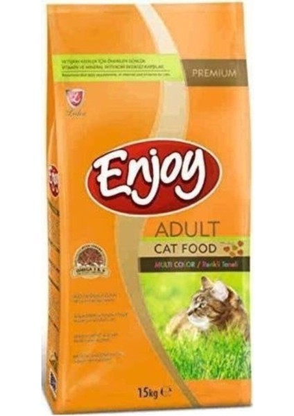 Yetişkin Renkli Kedi Maması 15 kg