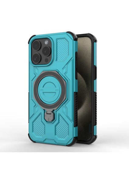 iPhone 15 Pro Max Manyetik Kılıf Döndürülebilir Metal Ayaklı Darbeye Dayanıklı Pc + Tpu Telefon Arka Kapağı (Yurt Dışından) fiyatları