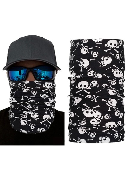 Motorcu Boyunluk Baf Buff Bandana 25X48 cm Model 1 (5047)