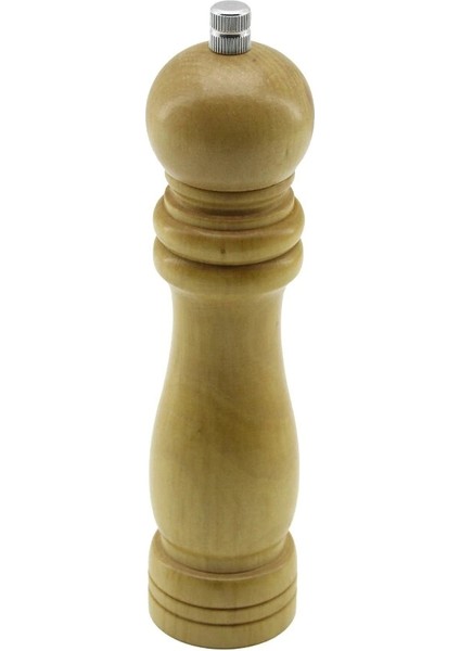 Büyük= Çap: 4.5cm - Uzunluk: 19CM Ahşap Tuz - Baharat Öğütücü (5047)