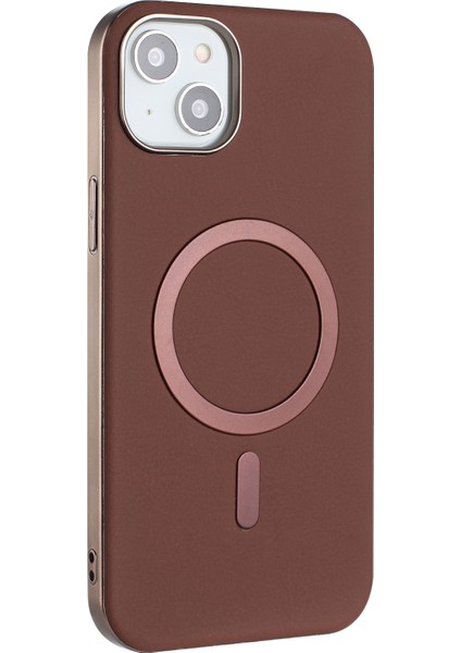 iPhone 15 Elektroliz Kaplama Pu + Tpu Telefon Arka Kapağı Magsafe ile Uyumlu (Yurt Dışından) fiyatları