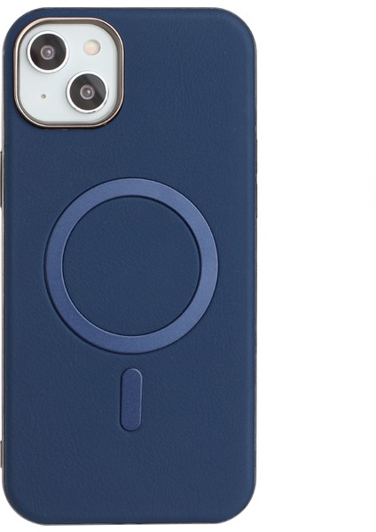 iPhone 15 Elektroliz Kaplama Pu + Tpu Telefon Arka Kapağı Magsafe ile Uyumlu (Yurt Dışından)