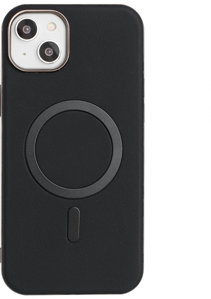 iPhone 15 Elektroliz Kaplama Pu + Tpu Telefon Arka Kapağı Magsafe ile Uyumlu (Yurt Dışından)