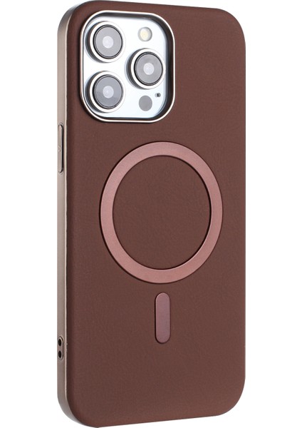 iPhone 15 Pro Elektroliz Kaplama Pu + Tpu Telefon Arka Kapağı Magsafe ile Uyumlu (Yurt Dışından) fiyatları