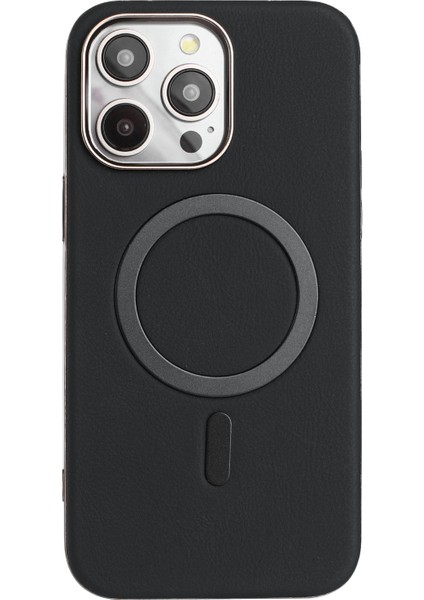 iPhone 15 Pro Elektroliz Kaplama Pu + Tpu Telefon Arka Kapağı Magsafe ile Uyumlu (Yurt Dışından)