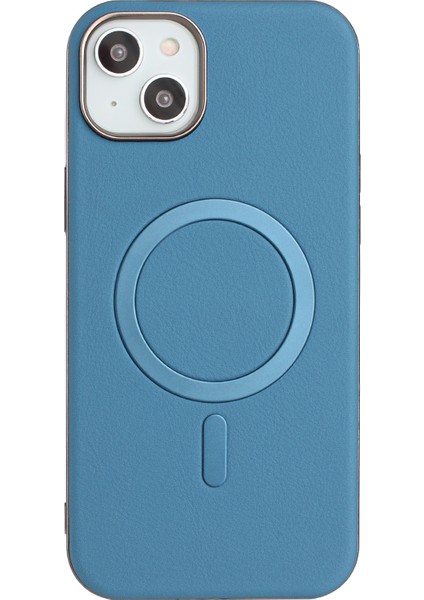iPhone 15 Elektroliz Kaplama Pu + Tpu Telefon Arka Kapağı Magsafe ile Uyumlu (Yurt Dışından)