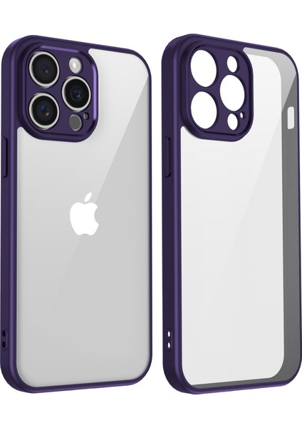 iPhone 14 Pro Max Mat Cilt Dokunmatik Şeffaf Pc + Tpu Darbeye Dayanıklı Telefon Arka Kılıfı (Yurt Dışından) fiyatları