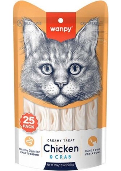 Tavuklu ve Yengeçli Sıvı Kedi Ödülü 14 gr 25 Adet - PIWP-046