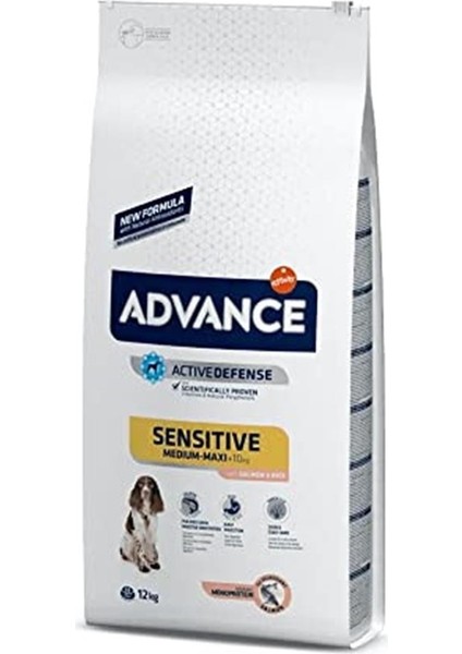 Somon ve Pirinçli Hassas Yetişkin Köpek Maması, 12 kg