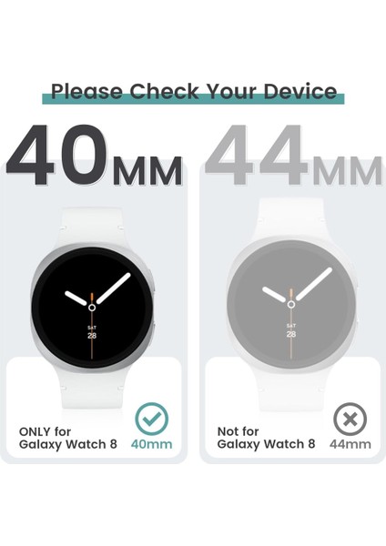 Samsung Galaxy Watch 8 40MM Sert Pc Kasa ve Ekran Koruyucu 14 fiyatları