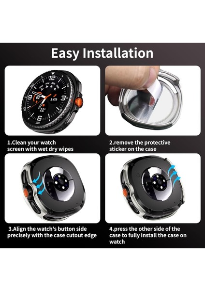 Samsung Galaxy Watch 8 40MM Sert Pc Kasa ve Ekran Koruyucu 14 fırsatları