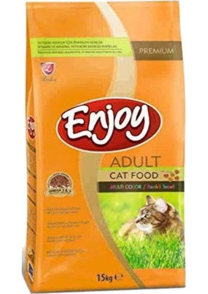 Multi Color Renkli Taneli Yetişkin Kedi Mamasi 15 kg