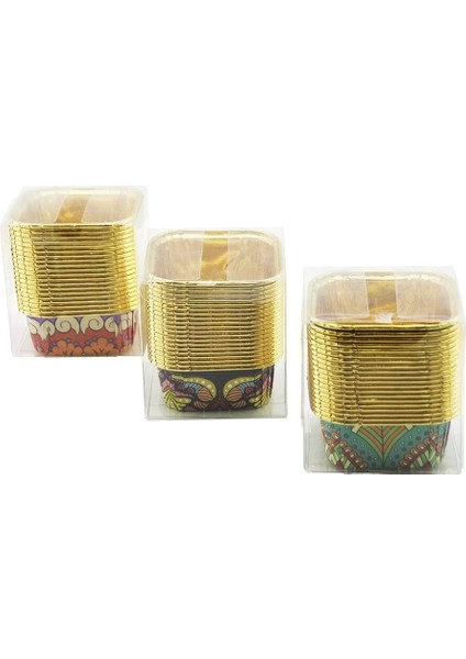 20 Pcs Gold - Folyolukare - Kalın Muffin Kağıt Kek Kapsülü (5047)