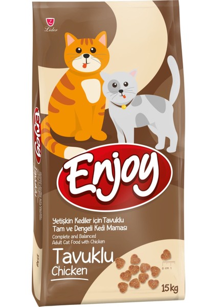 Tavuk Etli Yetişkin Kedi Maması 15 kg + 1 kg