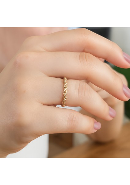 Altın Burgu Zincir Model Yüzük fiyatları