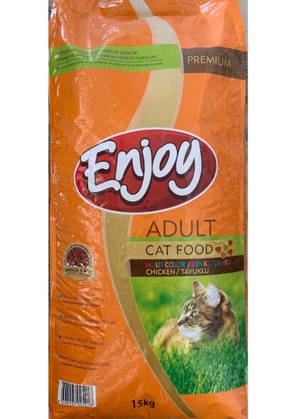 Multi Color Renkli Taneli Yetişkin Kedi Mamasi 15 kg