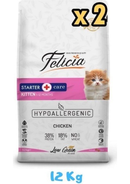 Kitten Tavuklu Yavru Kedi Maması 12 kg (2 Adet)