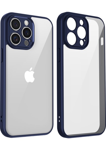 iPhone 15 Pro Max Mat Cilt Dokunmatik Şeffaf Pc + Tpu Darbeye Dayanıklı Telefon Arka Kılıfı (Yurt Dışından) fiyatları