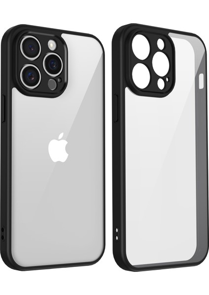 iPhone 15 Pro Max Mat Cilt Dokunmatik Şeffaf Pc + Tpu Darbeye Dayanıklı Telefon Arka Kılıfı (Yurt Dışından) fiyatları