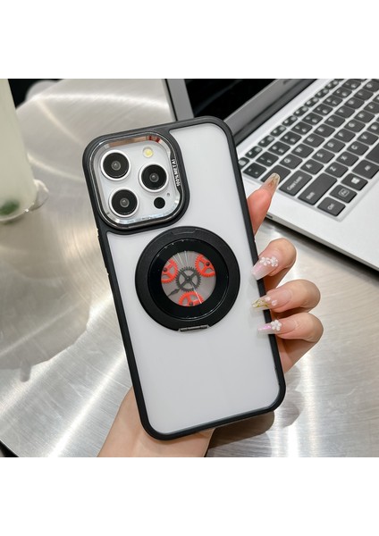 iPhone 15 Pro Max Manyetik Kılıf Tpu + Akrilik Ayaklı Telefon Arka Kapağı (Yurt Dışından)