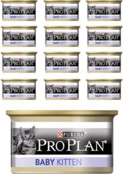 Pro Plan Baby Kitten Tavuk Etli 85 gr x 12 Adet