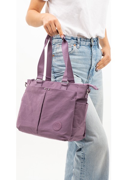 Kadın Çok Gözlü Kullanışlı Suya Dayanıklı El ve Omuz Çantası fiyatları