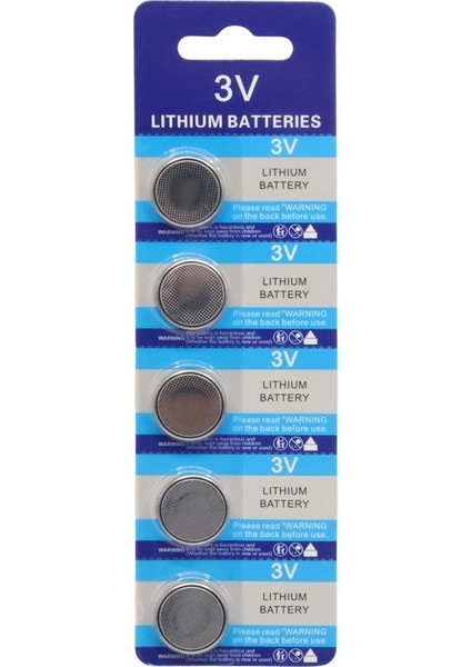 Powermaster CR2016 3 Volt Lityum Para Pil 5'li Paket Düğme Pil