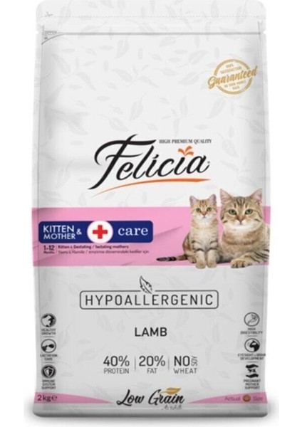 Az Tahıllı 2 kg Yavru Kuzu Etli Hypoallergenic Kedi Maması