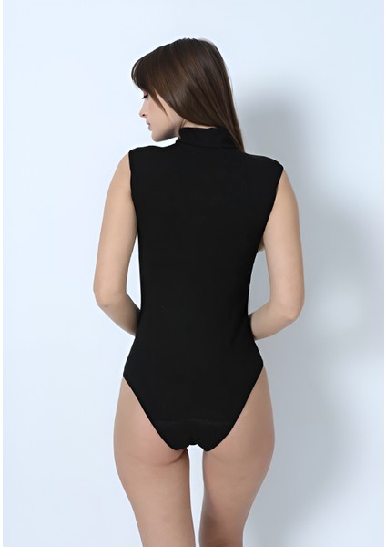 Kadın Pamuklu Yarım Balıkçı Yaka Sıfır Kol Çıtçıtlı Body - Günlük & Şık Stil (Alt Çıtçıtlı) fırsatları