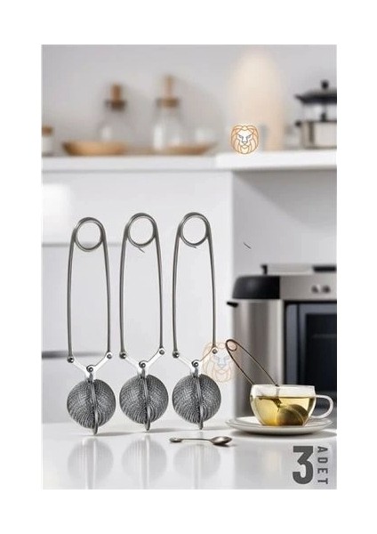 Kıskaçlı Bitki Çayı Filtresi Top Çay Demliği Çay Filtresi Maşası 3 Adet fiyatları