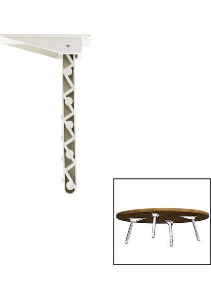 Sofra Ayak Komple Plastik 20CM Aç Kapa (5047)