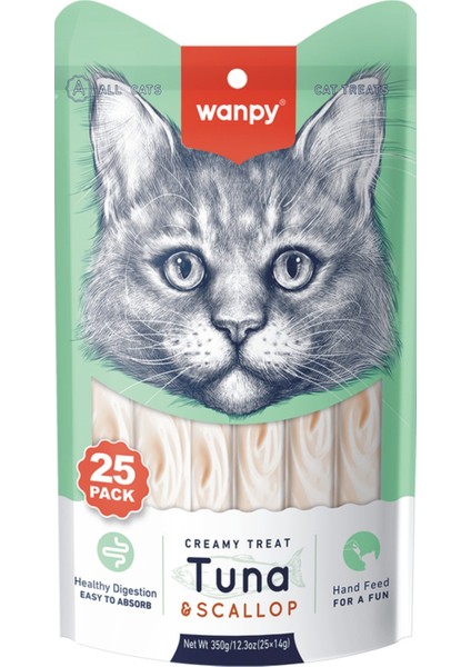 Kedi Ödül Ton & Deniz Taraklı Sıvı Ödül Maması 14 Gr. x 25 Adet