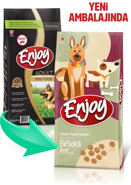 Biftekli Yetişkin Köpek Maması 15KG fiyatları