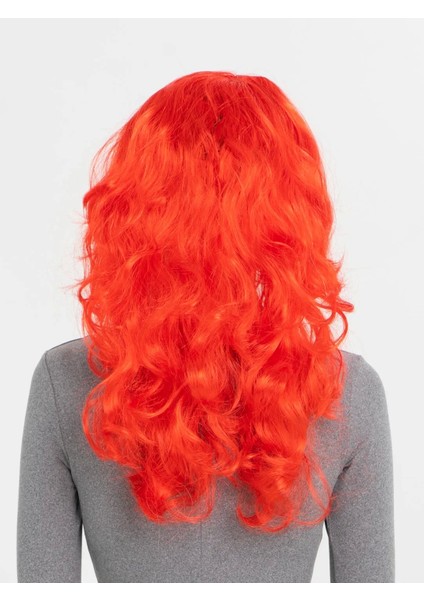 Kırmızı Renk Uzun Dalgalı Parti Peruğu (5047) fiyatları