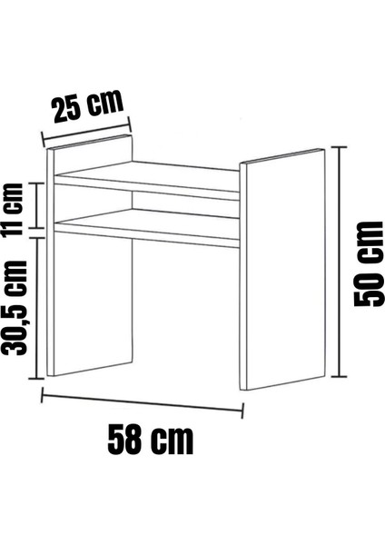 Tezgah Üstü Mikrodalga Fırın Rafı Tezgah Üstü Raf Midi Mini Fırın Dolabı Organizatör Toplayıcı modelleri