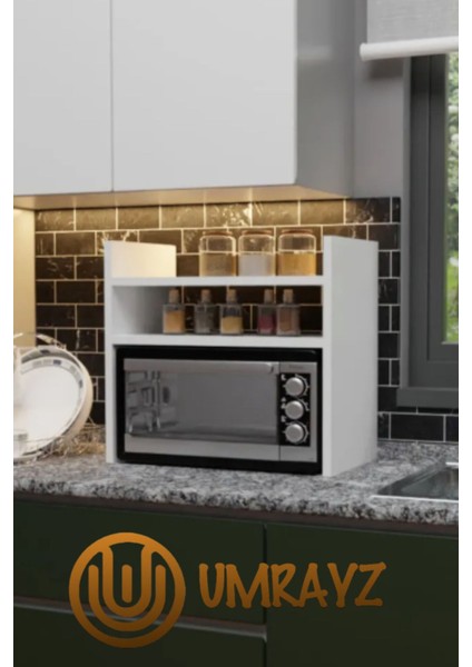 Tezgah Üstü Mikrodalga Fırın Rafı Tezgah Üstü Raf Midi Mini Fırın Dolabı Organizatör Toplayıcı fırsatları