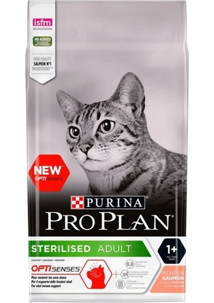 Proplan Sterilised Kısırlaştırılmış Somonlu Kedi Maması 10 kg