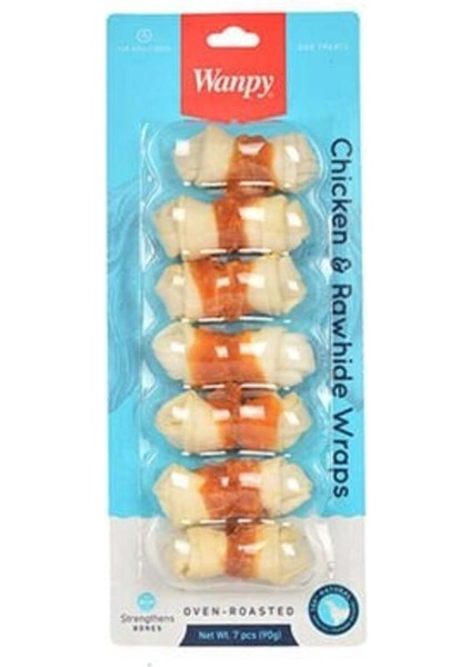 Burgu Tavuk Sargılı Köpek Ödül Kemiği 90 gr