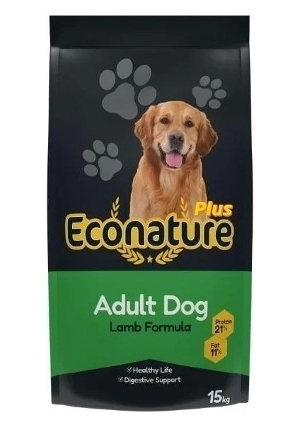 Populermarketim - Econature Plus Kuzu Etli Yetişkin Köpek Maması 15 kg