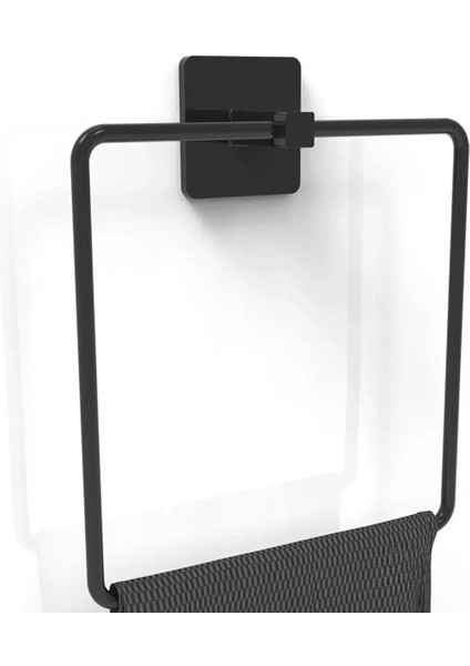 Kendiliğinden Yapışkanlı Siyah Paslanmaz Metal Kare Havluluk (5047) fiyatları