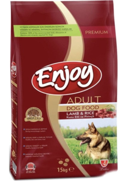 Yetişkin Köpek Mama 15 kg Kuzu &pirinç